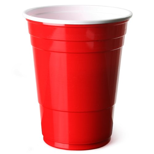 Trinkbecher rot, amerikanische Beer Pong PartyBecher, 16 Unzen 455ml – 50er Pack